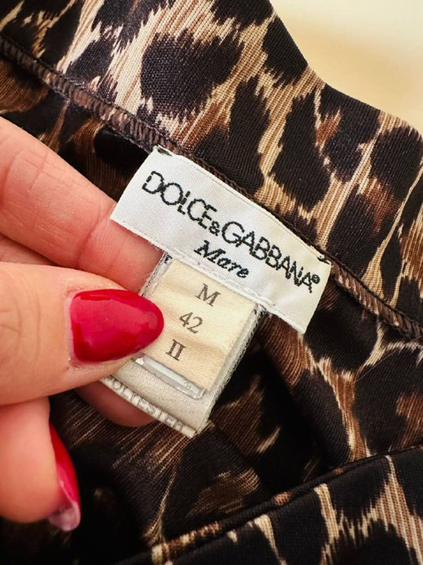 Gonna a portafoglio leopardata “Dolce & Gabbana”
