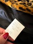 Cappotto leopardato in eco cavallino