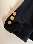 Blazer nero con bottoni gioiello dorati “Yves Saint Laurent”
