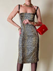 Tubino leopardato in seta stretch “D&G”
