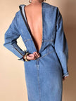 Abito Oaks By Gianfranco Ferré in denim slavato