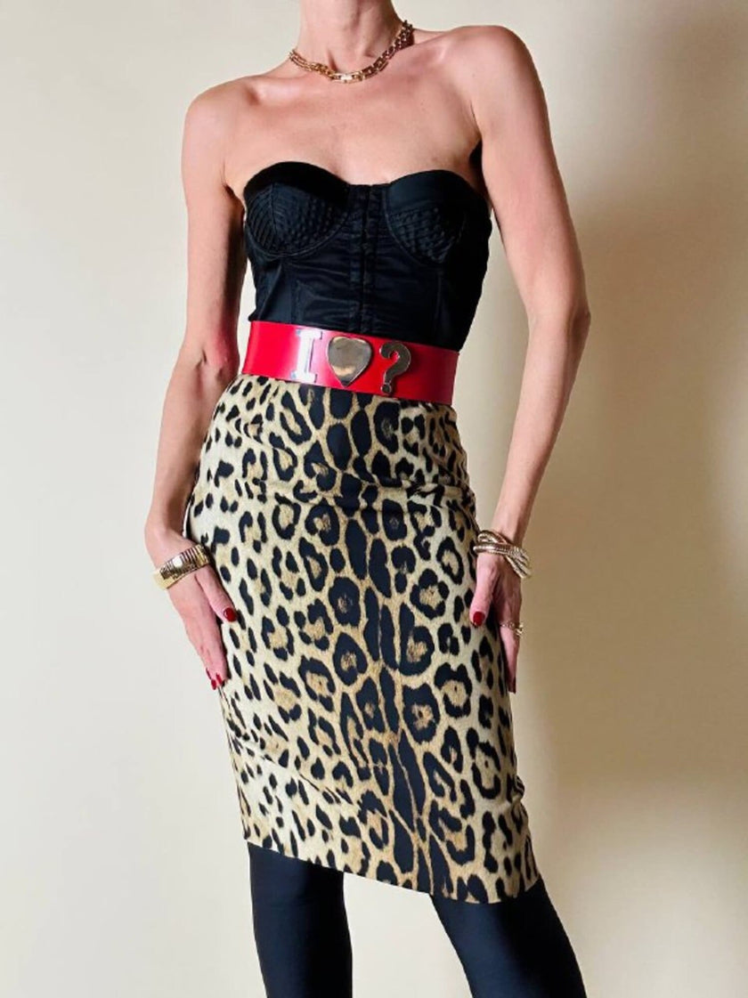 Longuette leopardata “Moschino Cheap and Chic”