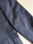 Tailleur gessato in lana grigio antracite “Yves Saint Laurent”