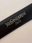 Vintage-Gürtel von Yves Saint Laurent aus dunkelbraunem Leder
