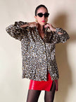 Camicia leopardata con bottoni dorati  “Nara Camicie”