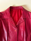 Giacca in pelle rossa