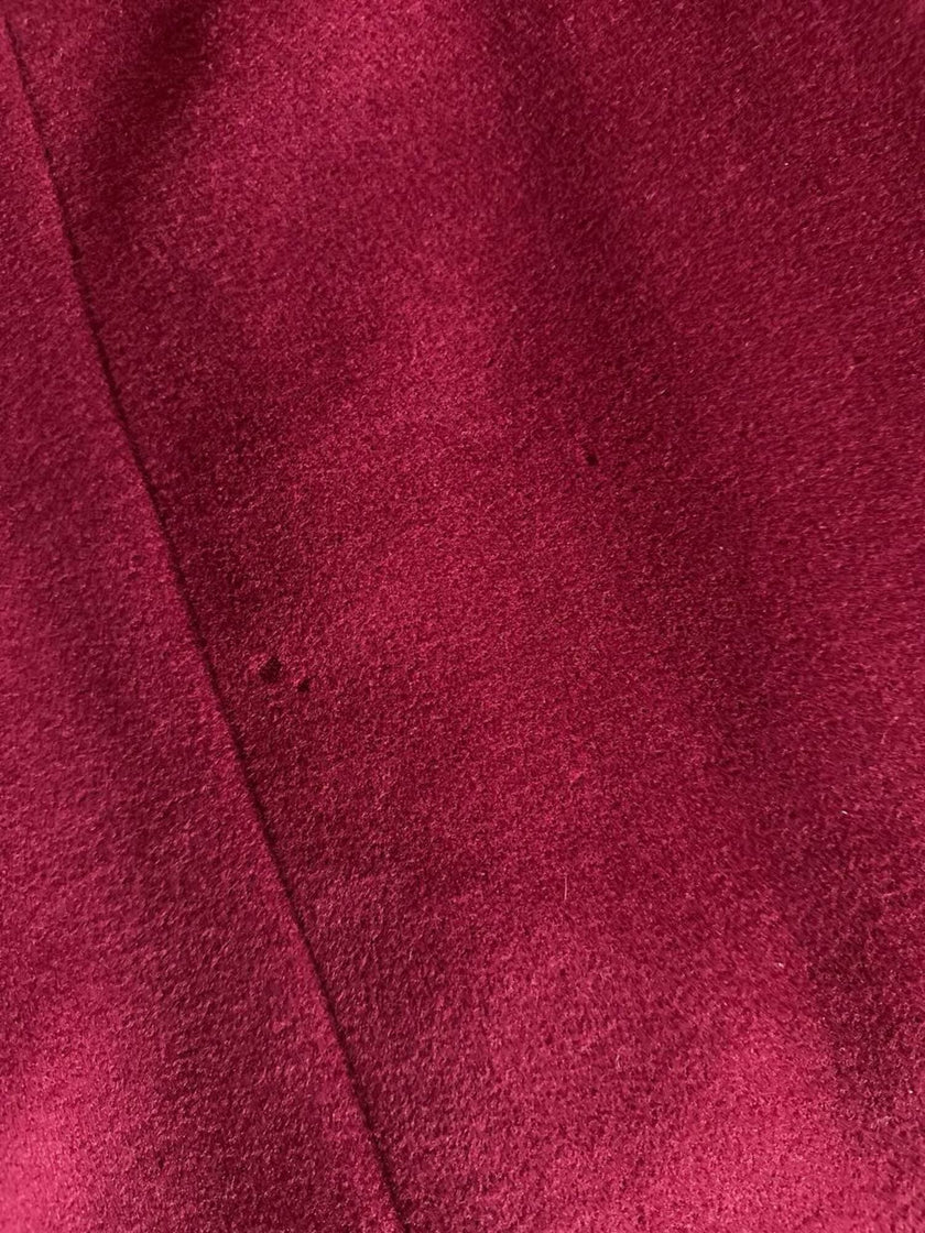 Cappotto Doppiopetto Vintage Arpa in Lana Borgogna – Lanificio G.B. Conte
