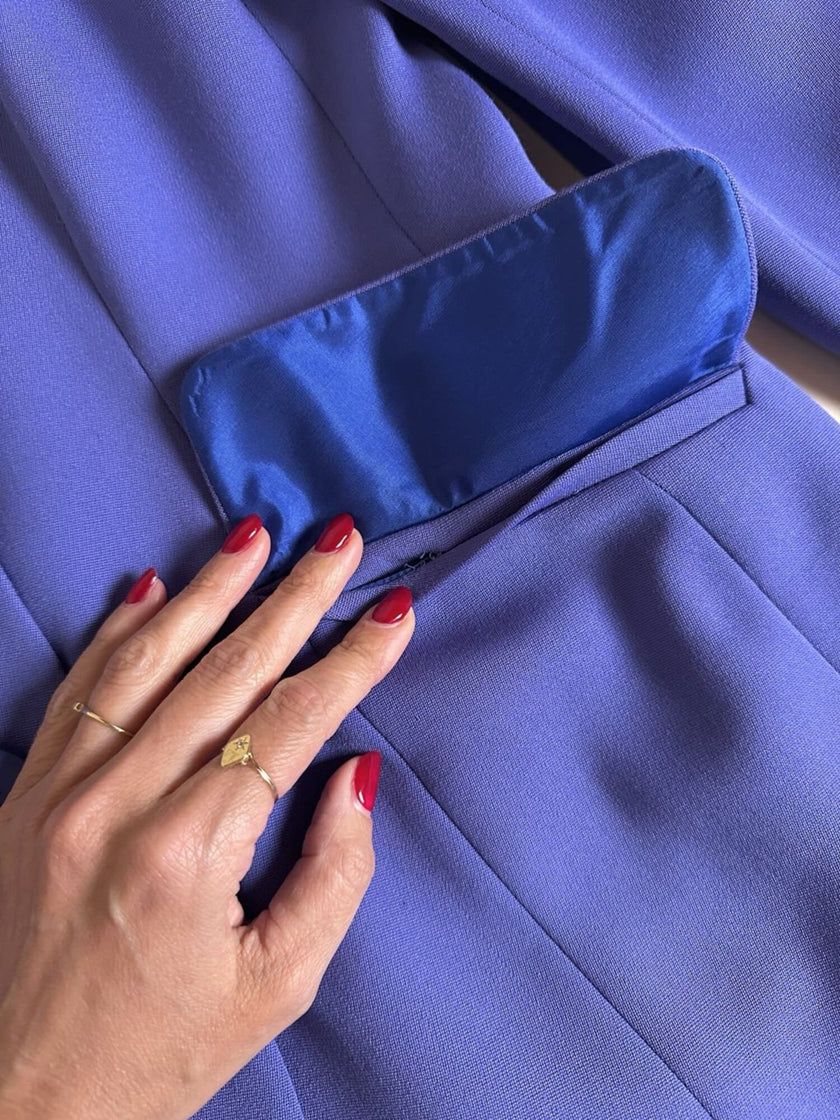 Blazer blu pervinca 