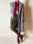 Pantalone a vita alta in corduroy verde oliva Rizzi Sport