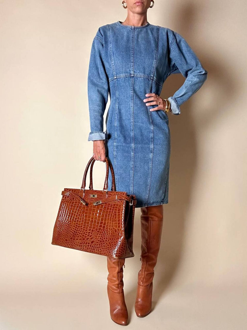 Abito Oaks By Gianfranco Ferré in denim slavato