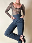 Body leopardato in rete elastica “Dolce & Gabbana”
