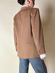 Vintage Max Mara blazer in pure dark camel cashmere