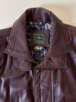 Bomber vintage stile aviator in pelle marrone Stenley
