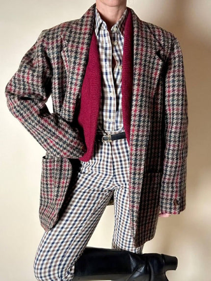 Gilet Yves Saint Laurent Tricot in lana Borgogna
