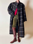 Cuissard Grey Mer stile cavallerizza in pelle marrone con morsetti dorati