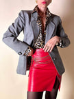 Minigonna in pelle rossa “Alta Moda Firenze”
