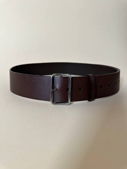 Cintura in pelle testa di moro “Jil Sander”