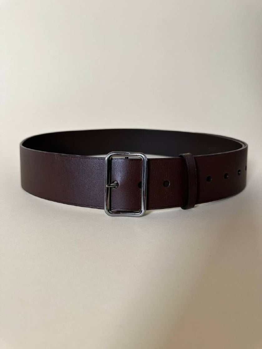 Cintura in pelle testa di moro “Jil Sander”