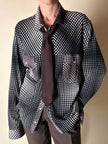 Camicia Missoni vintage in caldo cotone fantasia optical