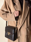 Borsa Gianni Versace vintage in pelle testa di moro con iconica Medusa