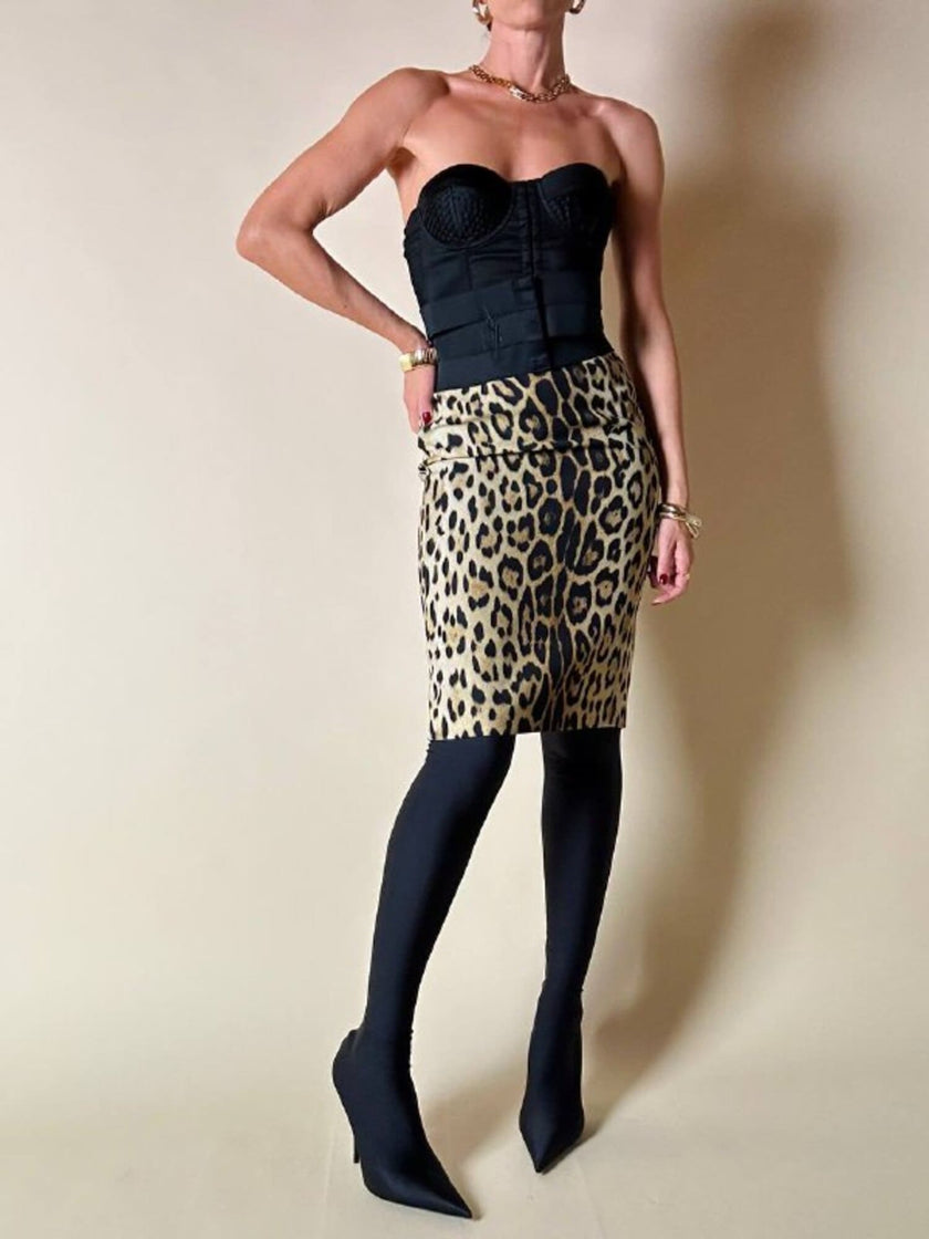 Longuette leopardata “Moschino Cheap and Chic”