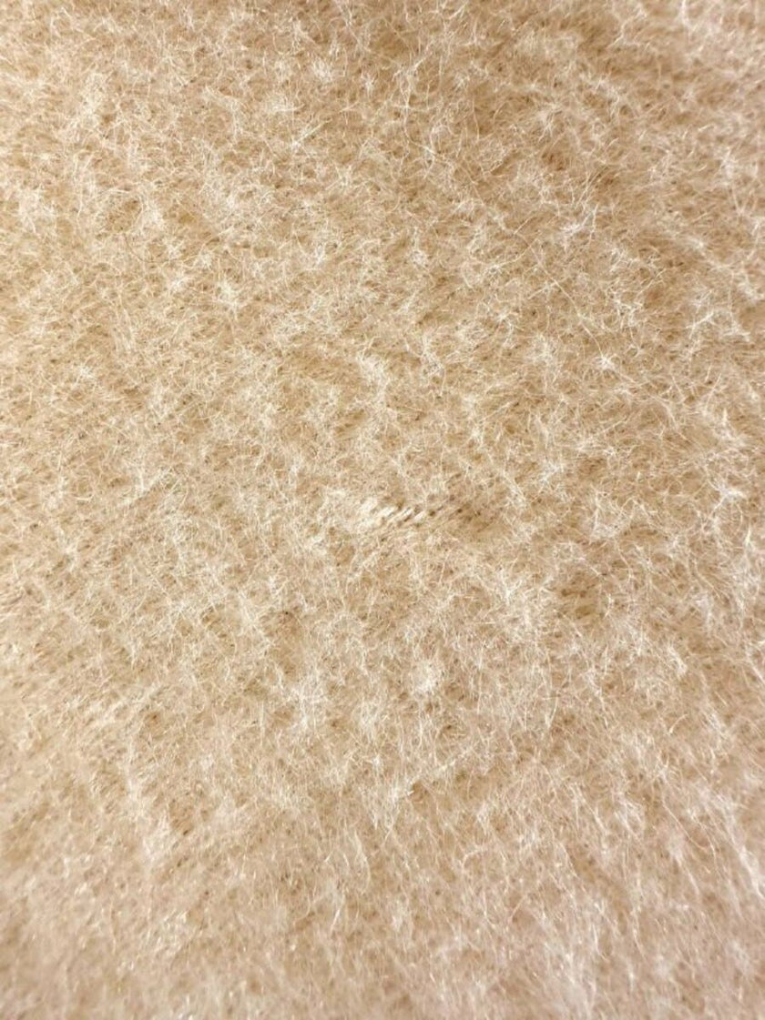 Cappotto sartoriale in lana e alpaca color panna