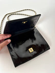Borsa vintage Fendi con cuciture concentriche e tracolla in catena