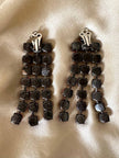 Maxi clip a fanges in cristalli rosso rubino