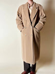 Cappotto doppiopetto Max Mara vintage in lana cammello chiaro