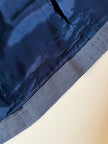 Blazer Yves Saint Laurent fantasia doppiopetto a righe bianche e blu con bottoni dorati