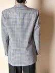 Blazer Yves Saint Laurent in rasato di lana principe di Galles