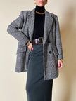 Blazer doppiopetto in lana principe di Galles “Yves Saint Laurent”