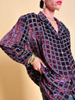 Camicia sartoriale in velluto dévoré