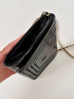 Borsa vintage Fendi con cuciture concentriche e tracolla in catena