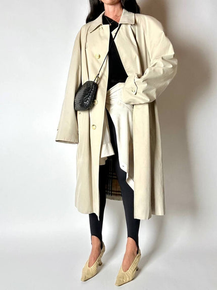 Trench vintage Burberry’s in gabardine color sabbia
