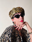Basco in peluche leopardato “La maison de la fausse fourrure Paris”