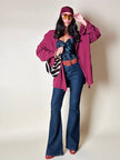 Cintura Yves Saint Laurent in camoscio terra di Siena con fibbia ricoperta e ardiglione logato