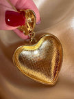 Maxi clip oro con cuori pendenti “Moschino”