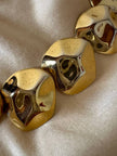 Collier dorato a pepite