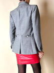 Giacca grigia con martingala “Yves Saint Laurent”