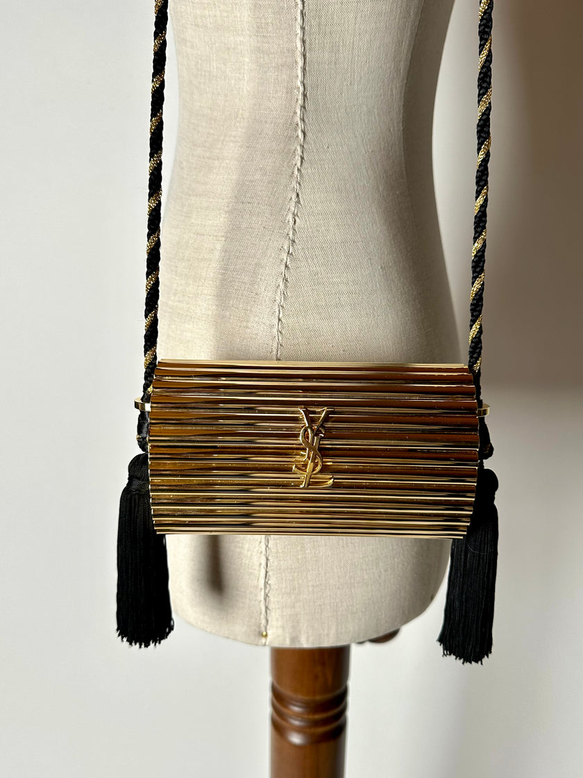 Pochette du soir vintage Minaudière Opium Yves Saint Laurent