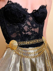 Bustier nero in pizzo macramè “La Perla”
