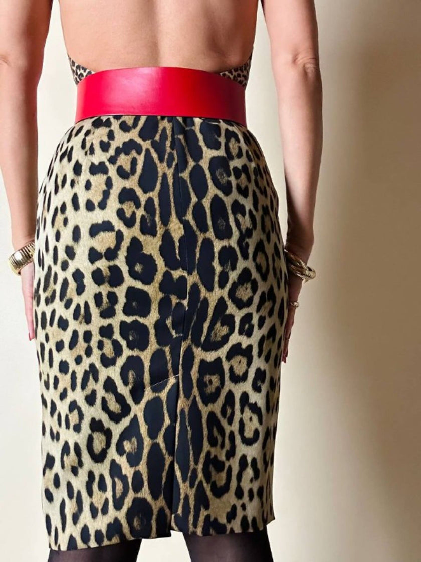Longuette leopardata “Moschino Cheap and Chic”