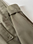 Vintage Aquascutum trench coat in khaki green gabardine with matching belt