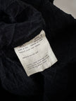 Blusa vintage Valentino Miss V in seta nera goffrata