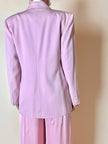 Blazer in rasato di lana merinos super fine rosa “Swish”