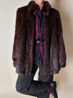 Blazer a righe verticali bordeaux e blu notte con bottoni in metallo laccato Daniel Hechter
