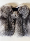 Bolero MSGM in pelliccia di volpe argentata