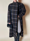 Cappotto lungo in pura lana vergine  fantasia tartan Fashion By Classic
