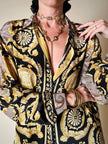 Camicia in misto seta fantasia barocca